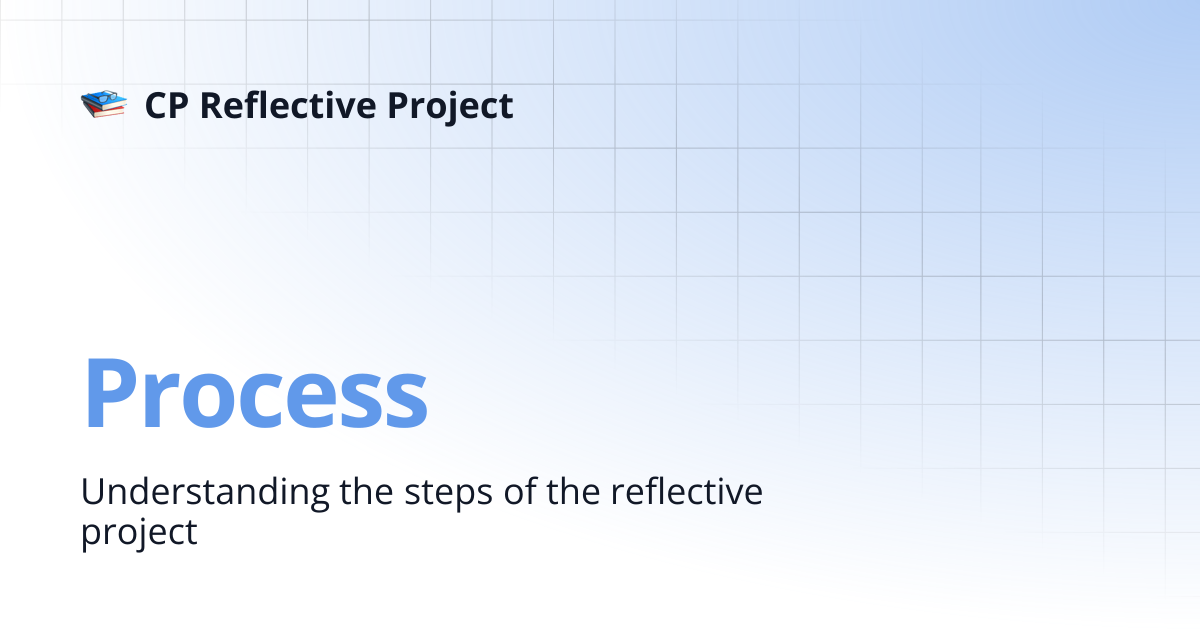 Process | CP Reflective Project